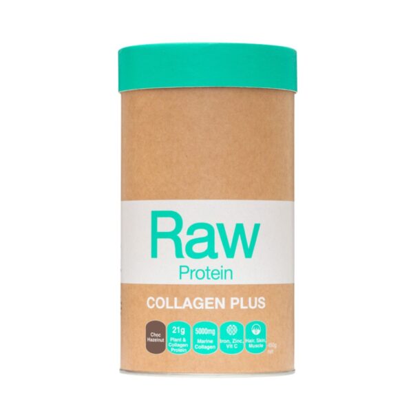 Amazonia Raw Protein Collagen Plus Choc Hazelnut 450g